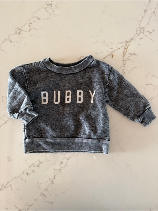 Little Bipsy Other - Little Bipsy Gray 'BUBBY' Kids Pullover Sweatshirt